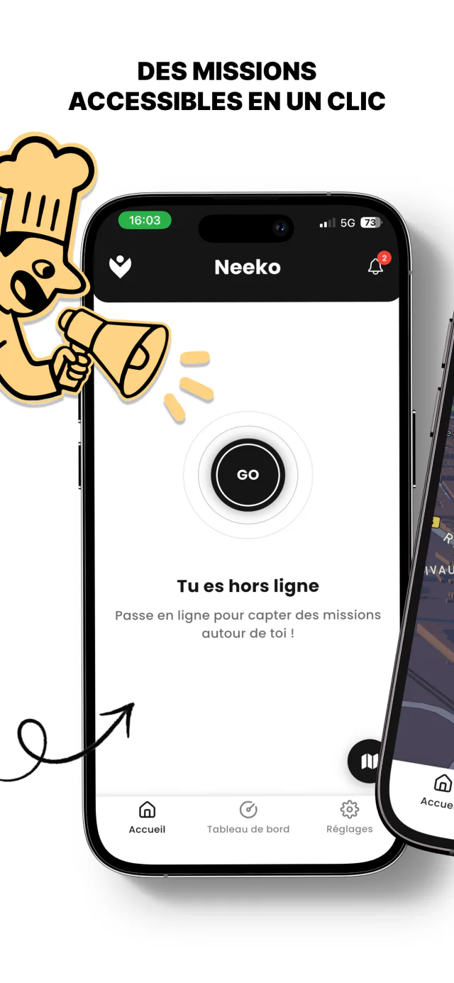 Des missions accessibles en un clic